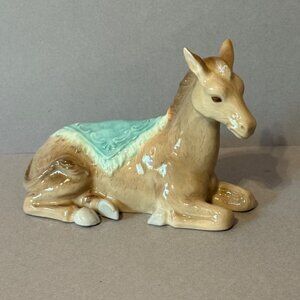 Vintage Royal Doulton Nativity Figurine Holiday Christmas Porcelain Donkey Mule